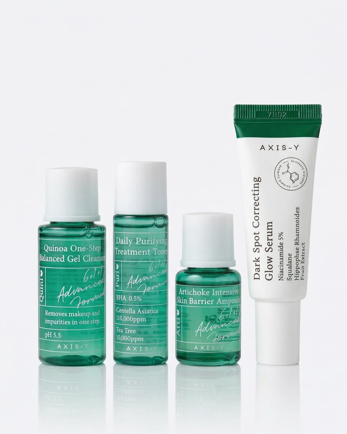 Axis-Y Mini Travel Kit, набор миниатюр (тонер + гель + ампула + сыворотка)