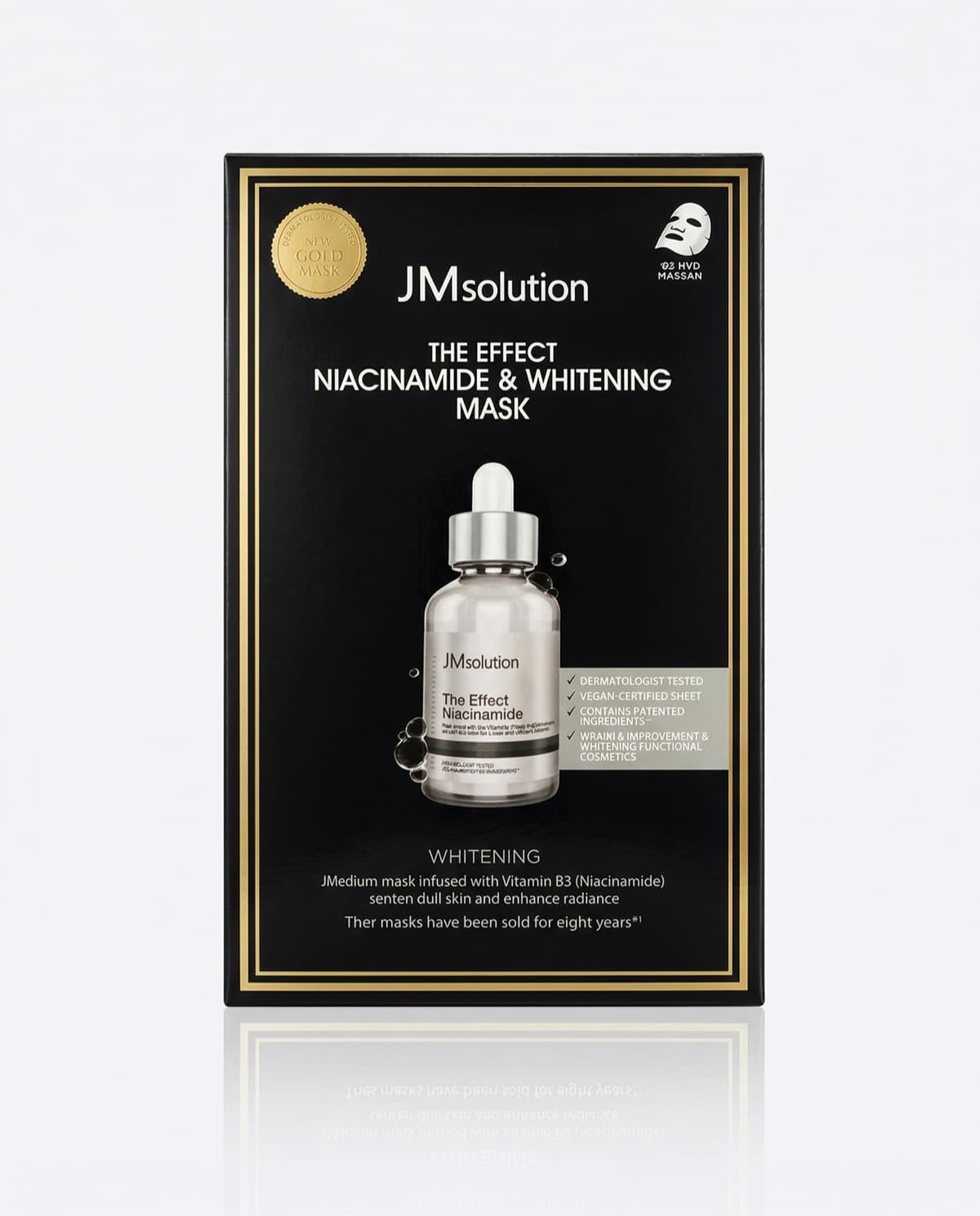 JMsolution The Effect Niacinamide Whitening Mask, осветляющая маска с ниацинамидом, 30мл