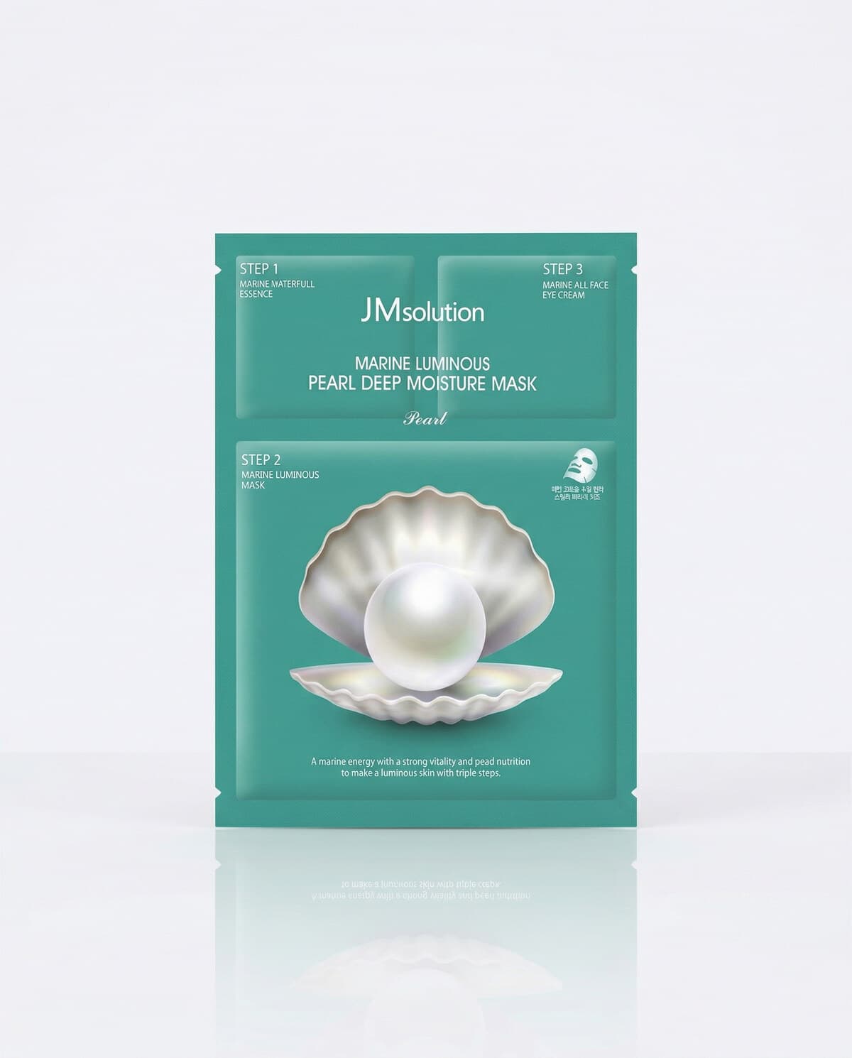 JMsolution Marine Luminous Pearl Deep Moisture Mask, набор с жемчугом (эссенция+маска+крем для век)