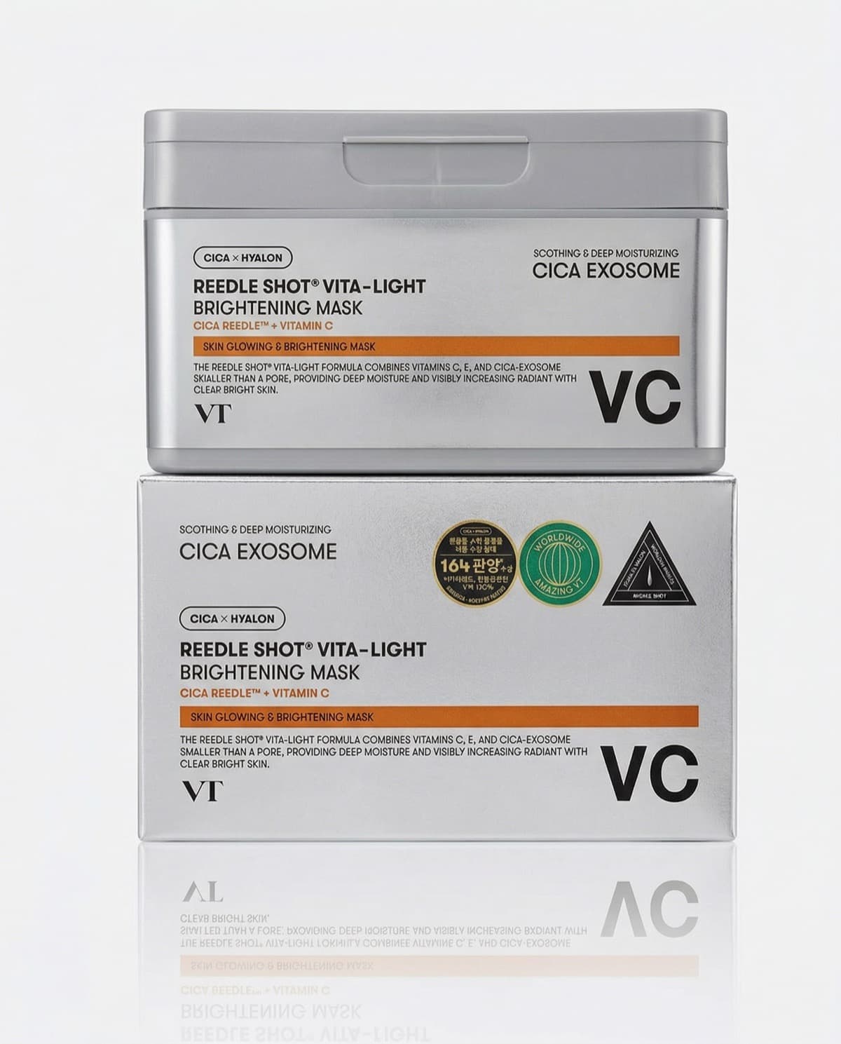 VT Cosmetics Reedle Shot Vita-Light Brightening Mask, осветляющая маска с витамином С и микроиглами