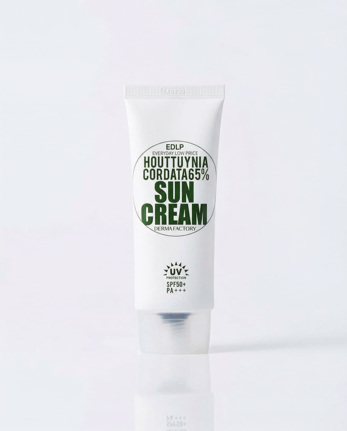 Derma Factory Houttuynia Cordata 65% Sun Cream, солнцезащитный крем с хауттюйнией SPF50+ PA+++, 40мл