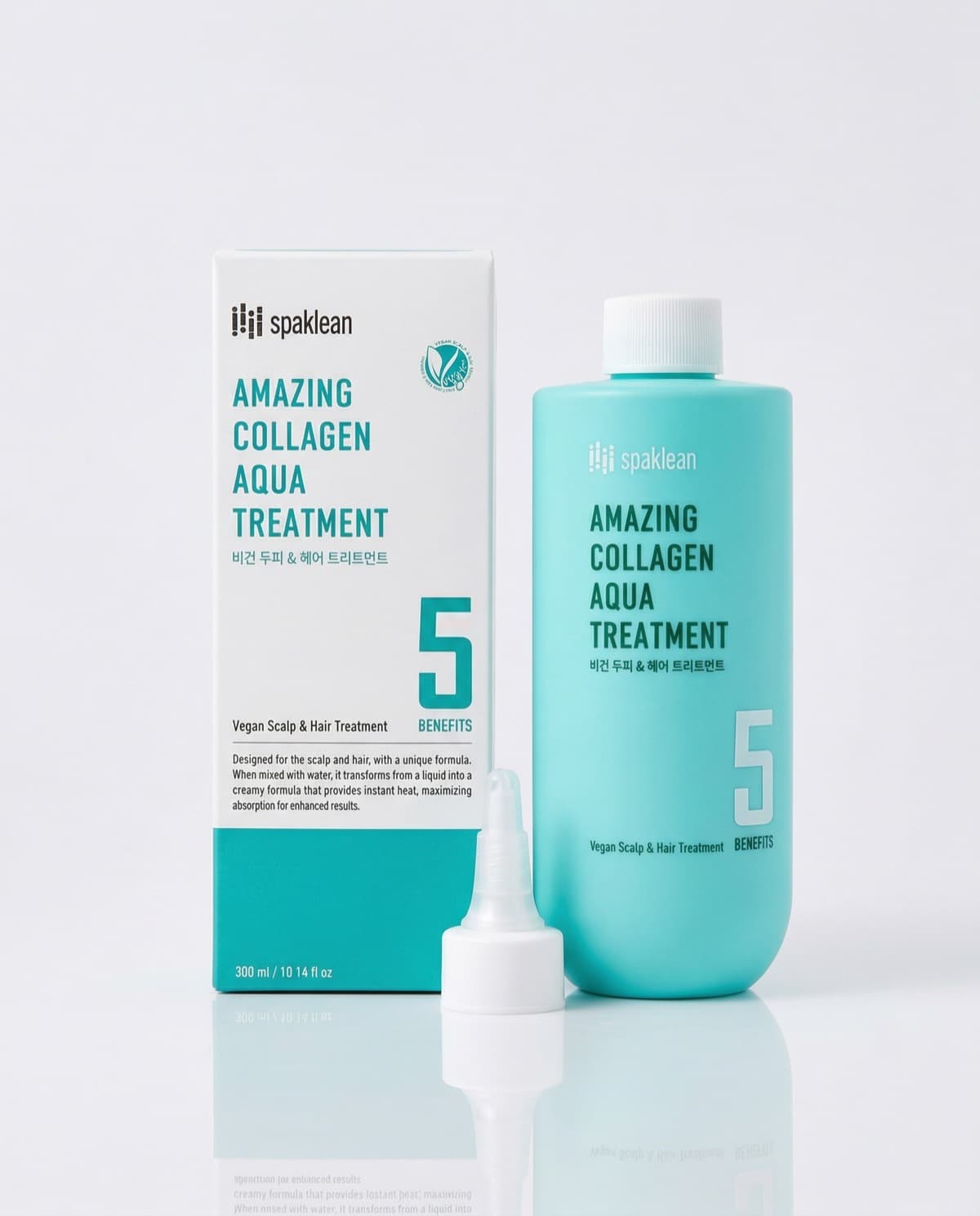 Spaklean Amazing Collagen Aqua Treatment, аквамаска для волос с коллагеном, 300мл