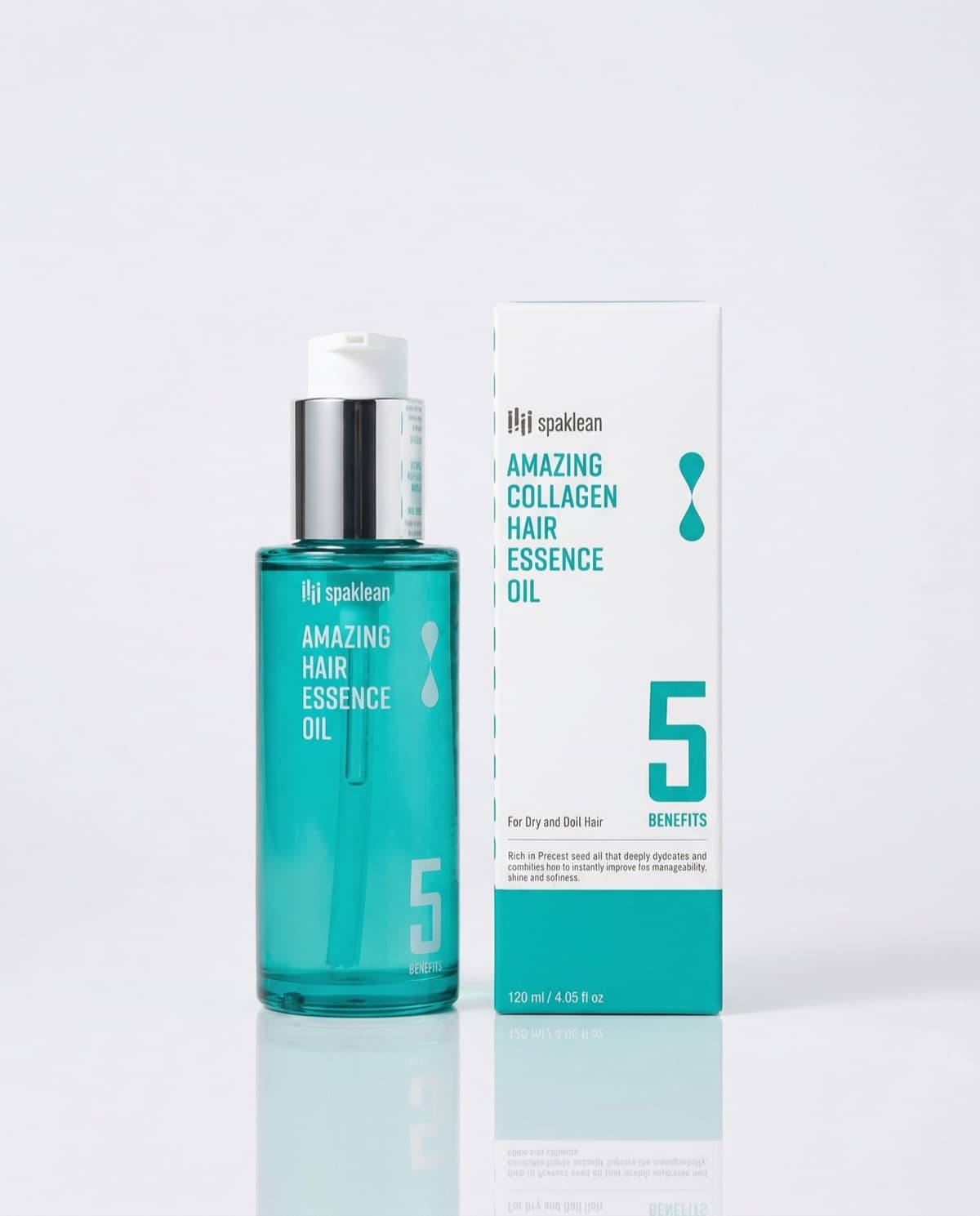 Spaklean Amazing Collagen Hair Essence Oil, эссенция-масло для волос с коллагеном, 120мл