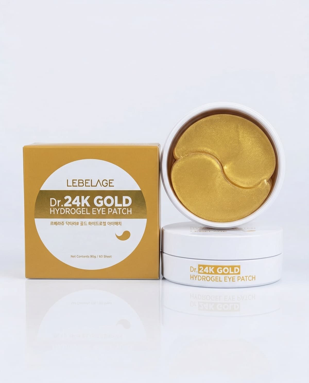 Lebelage Dr. 24K Gold Hydrogel Eye Patch, гидрогелевые патчи с золотом 24К, 90г / 60шт