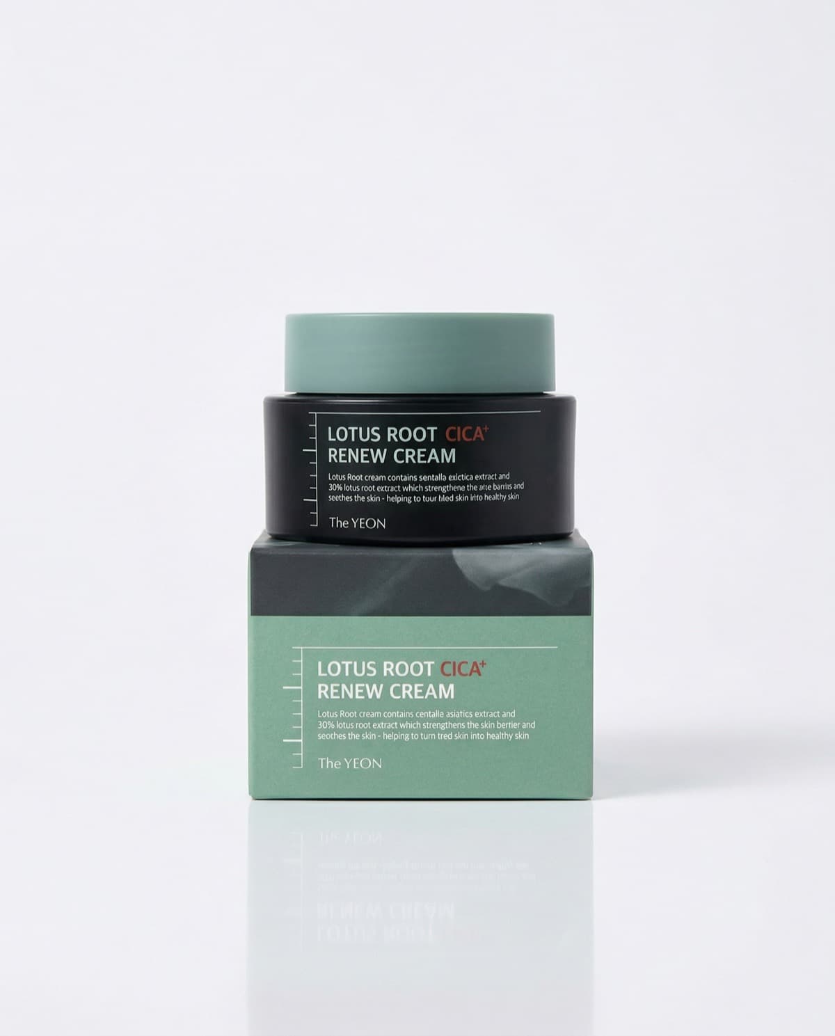 TheYEON Lotus Root Cica+ Renew Cream, восстанавливающий крем с корнем лотоса и центеллой