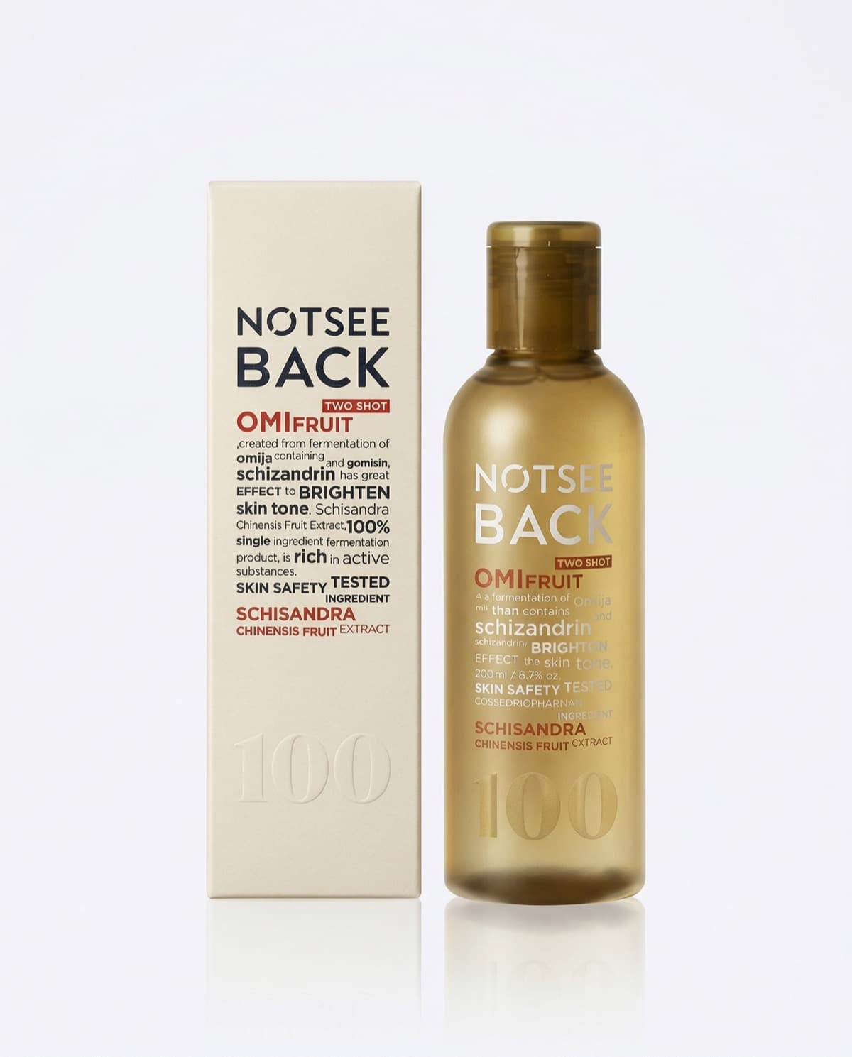 NOTSEE BACK Two Shot Omifruit Schisandra, тонер с лимонником китайским 100%, 200мл
