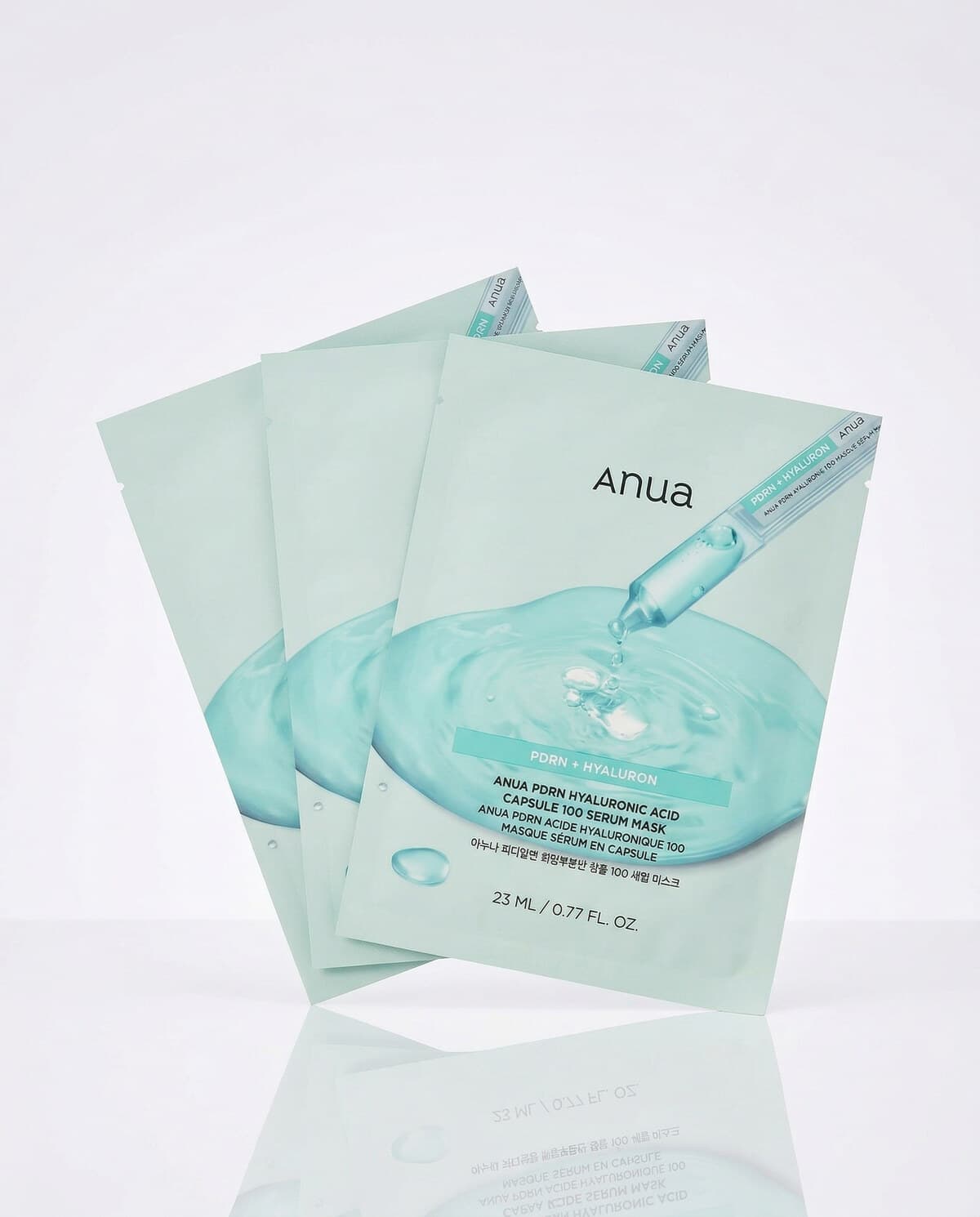 Anua Увлажняющая тканевая маска с ПДРН и гиалуроновой кислотой PDRN Hyaluronic Acid Capsule 100 Serum Mask, 23мл