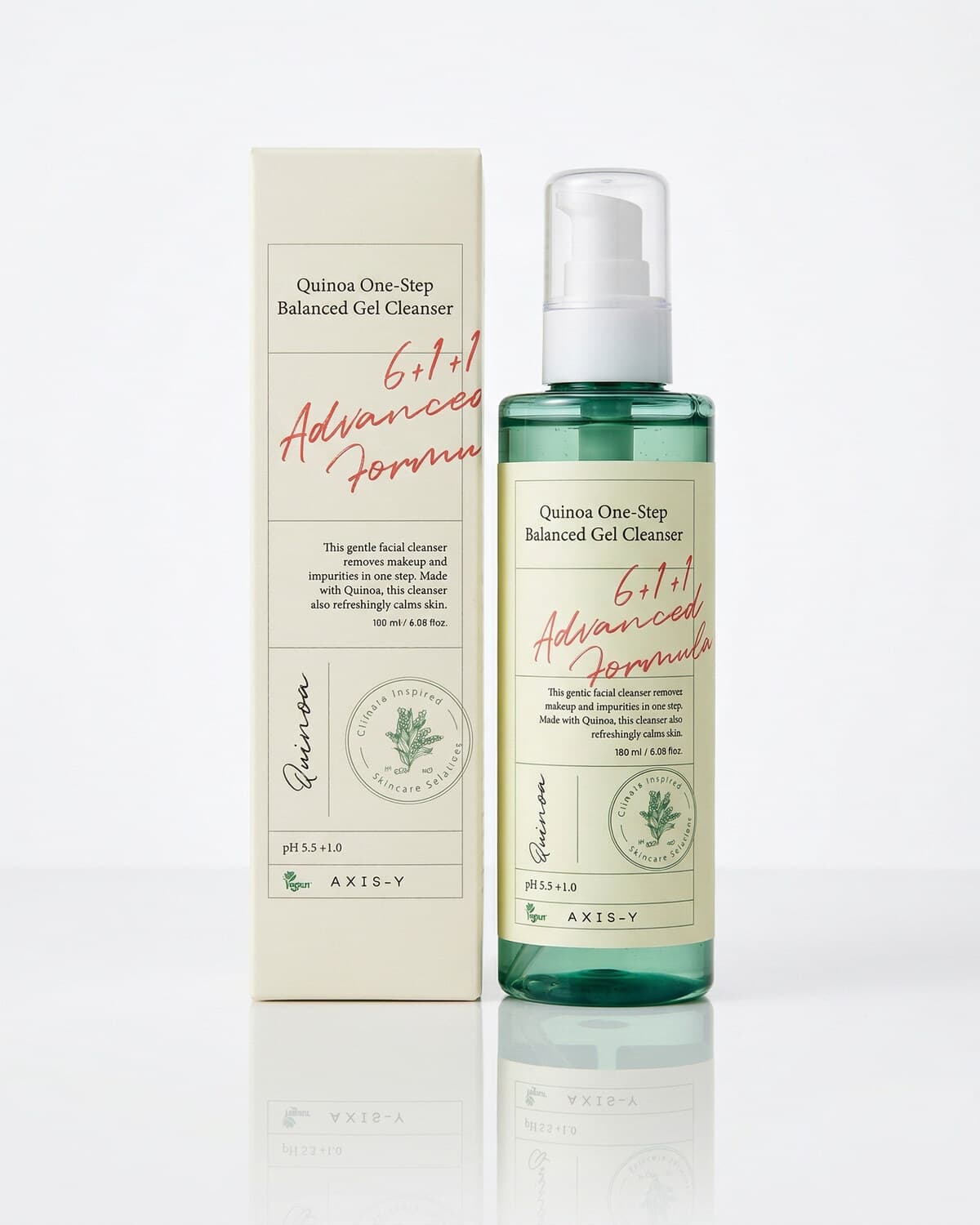AXIS-Y Quinoa One Step Balanced Gel Cleanser, универсальный гель с киноа, pH 5.5