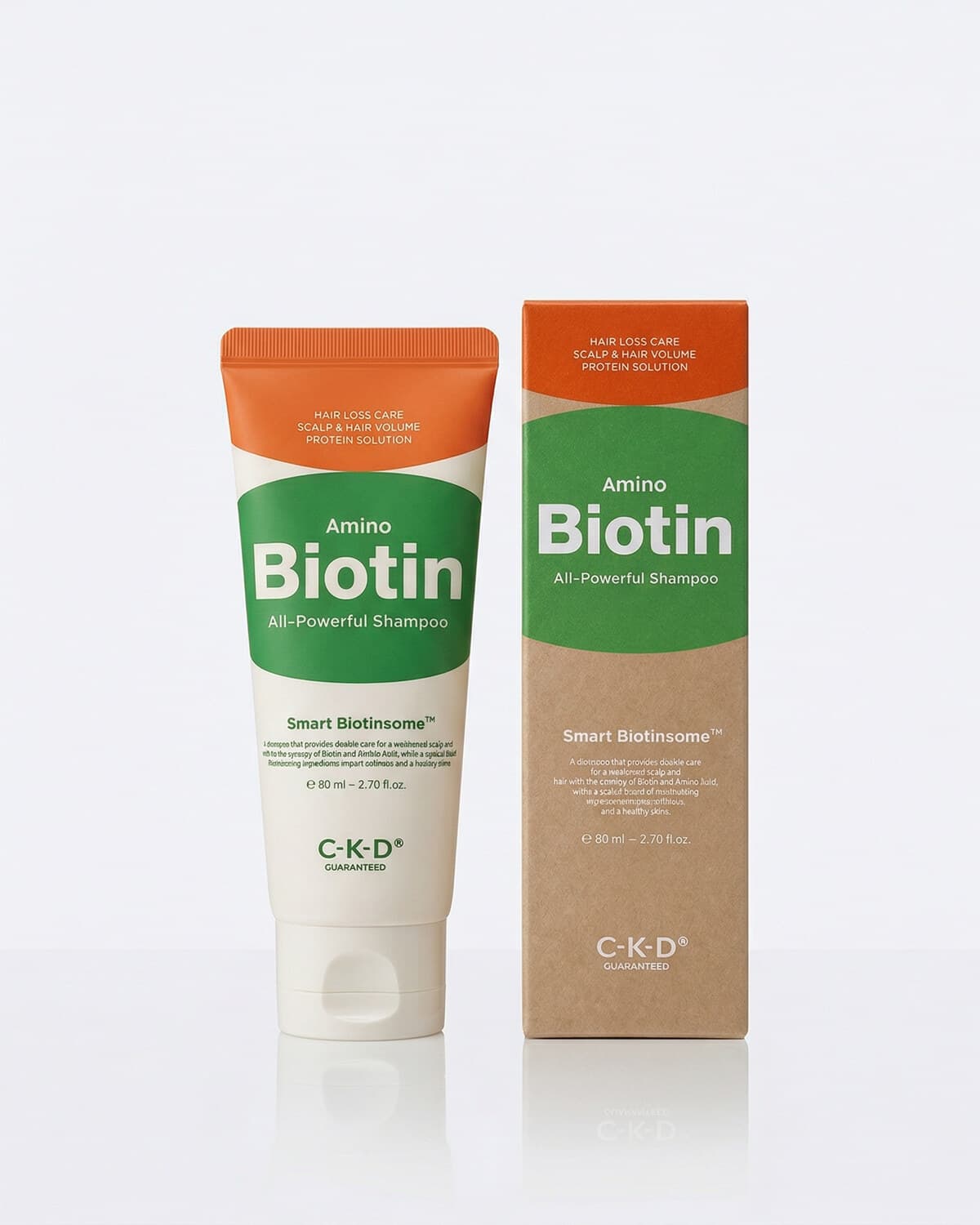 CKD Amino Biotin All-Powerful Shampoo, шампунь против выпадения с биотином, 80мл