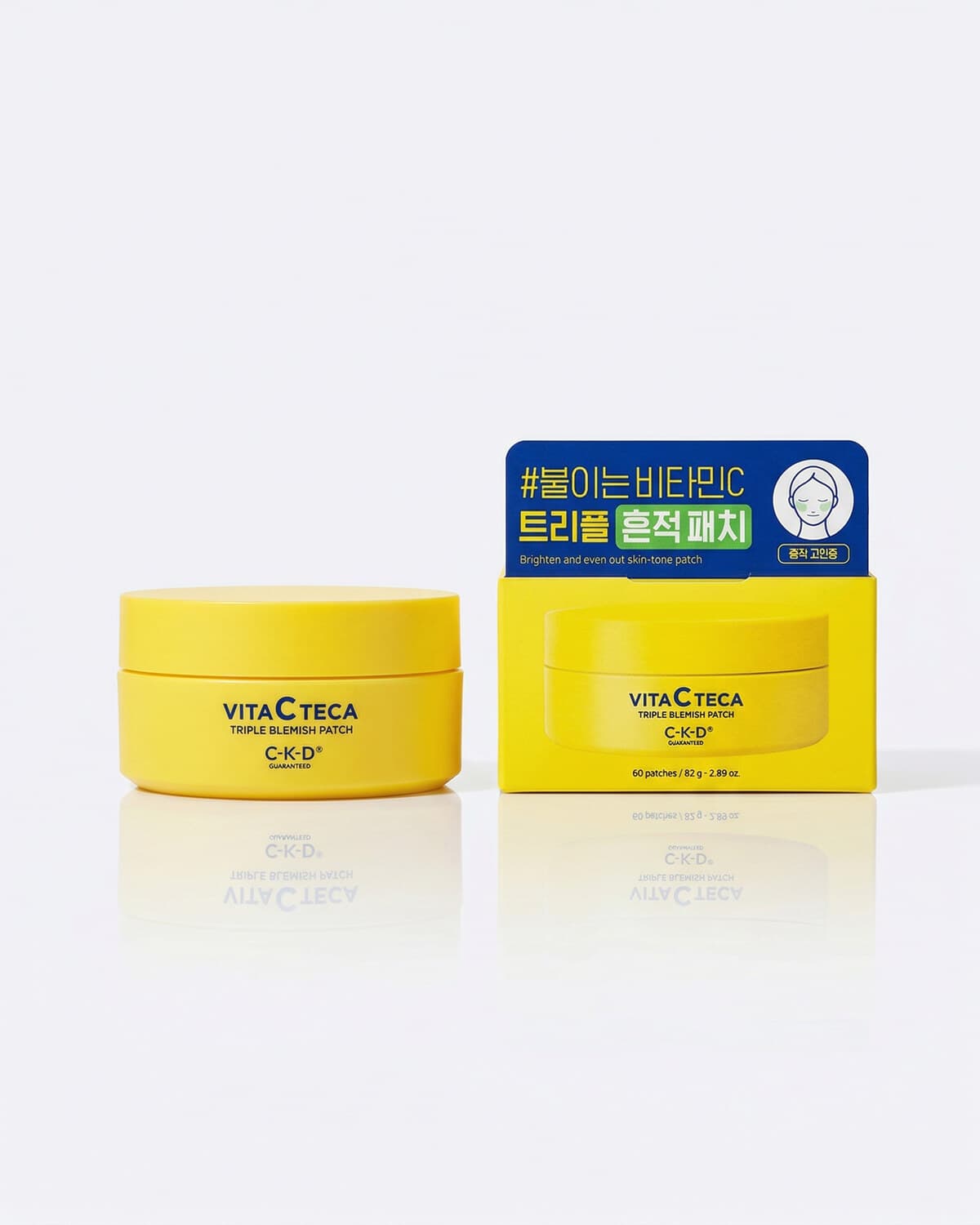 CKD Vita C Teca Triple Blemish Patch, выравнивающие патчи с витамином С, 60шт