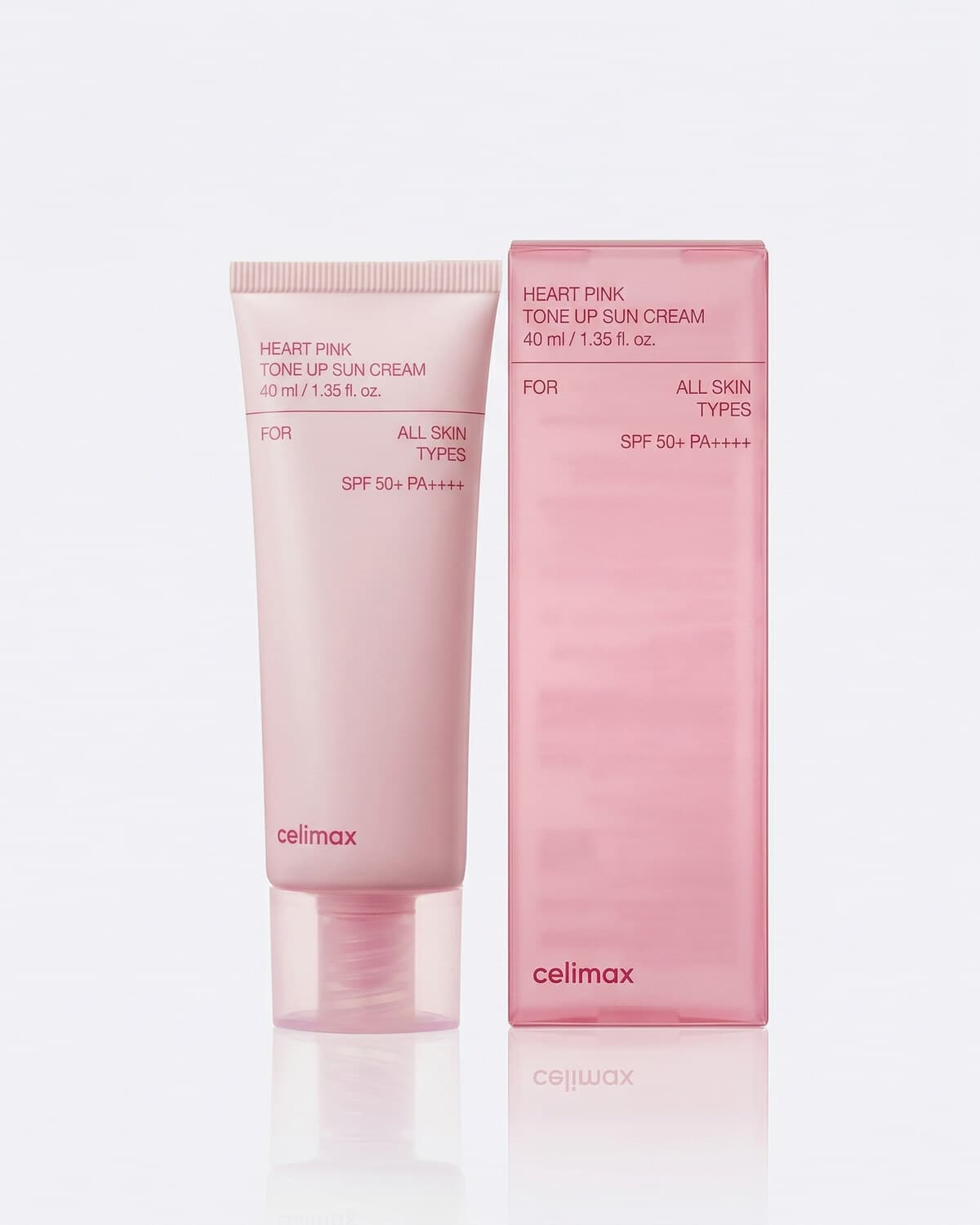 Celimax Солнцезащитный выравнивающий крем Heart Pink Tone Up Sun Cream SPF50+ PA++++, 40мл
