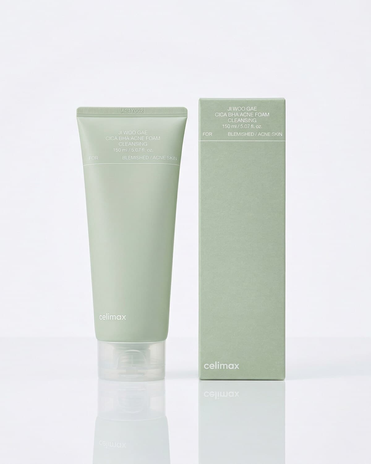Celimax Пенка с центеллой против акне Jiwoogae Cica BHA Acne Foam Cleansing, 150мл