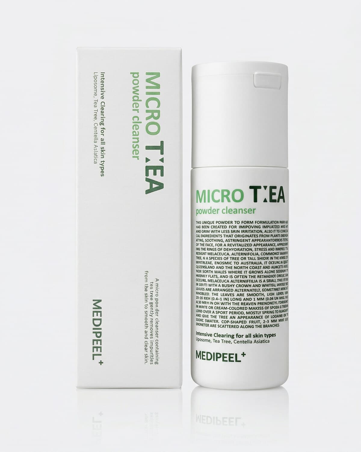 Medi-Peel Micro Tea Powder Cleanser, глубоко очищающая энзимная пудра с чайным деревом, 70г