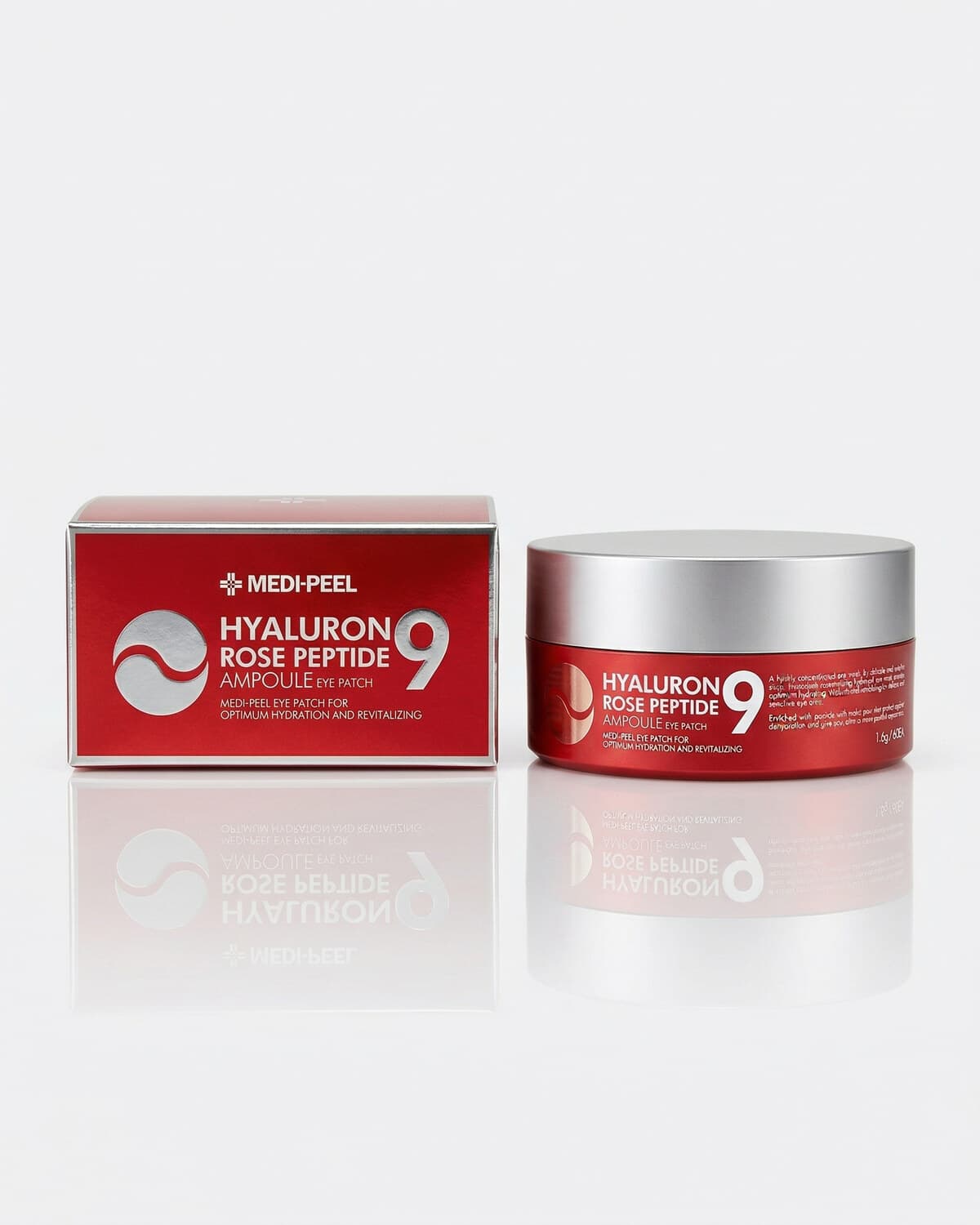 Medi-Peel Peptide 9 Hyaluron Rose Ampoule Eye Patch, антивозрастные патчи с розой, 60шт