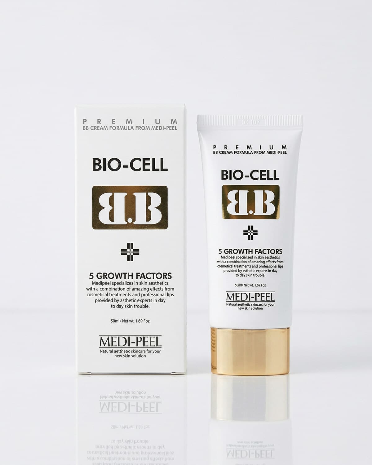 Medi-Peel 5 Peptide Balance Bio-Cell BB Cream, осветляющий BB-крем с пептидами, 50мл
