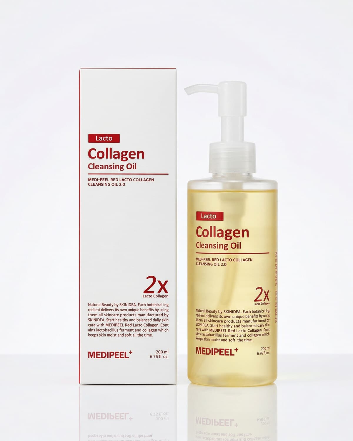 Medi-Peel Red Lacto Collagen Cleansing Oil 2.0, гидрофильное масло с лактобактериями и коллагеном, 200мл