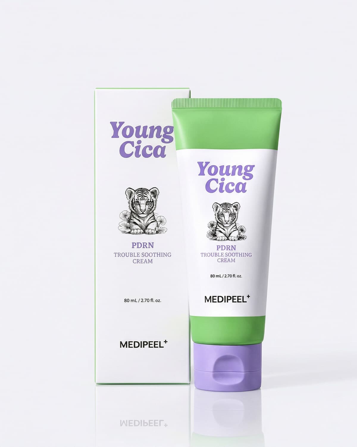 Medi-Peel Young Cica PDRN Trouble Soothing Cream, успокаивающий крем с центеллой и ПДРН, 80мл
