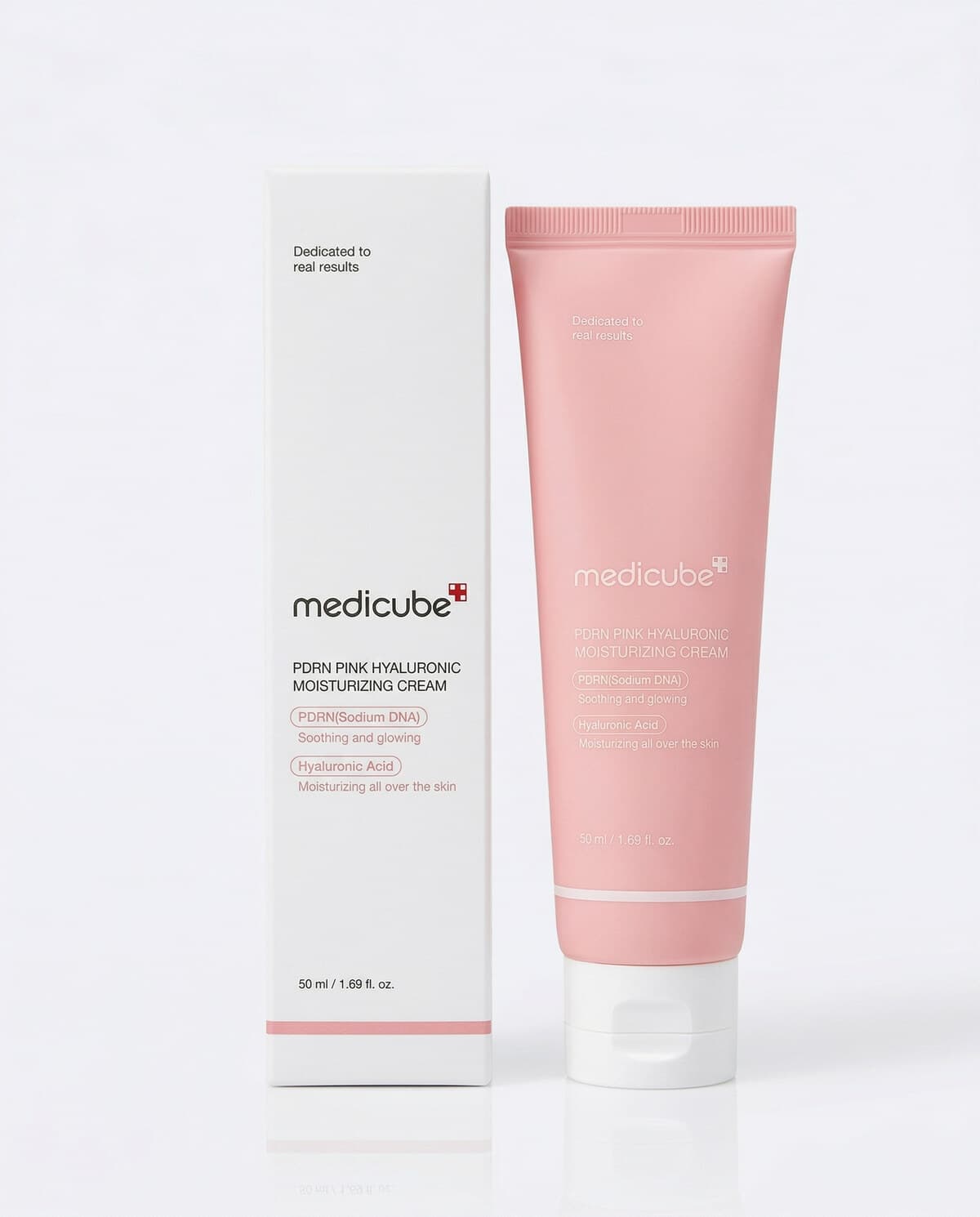 Medicube PDRN Pink Hyaluronic Moisturizing Cream, увлажняющий пептидный крем, 50мл