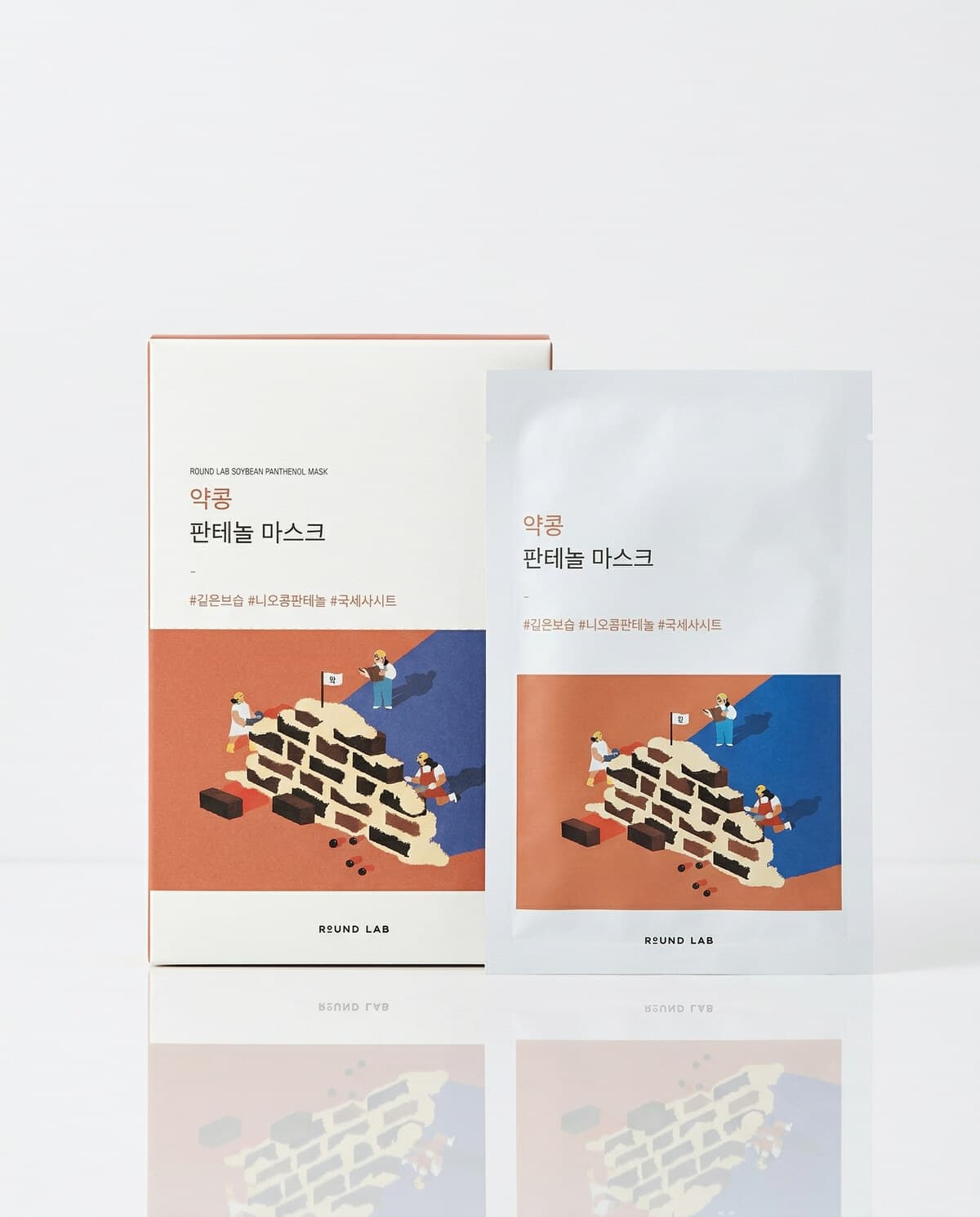 Round Lab Soybean Nourishing Panthenol Mask, питательная тканевая маска с пантенолом и чёрной соей, 27мл