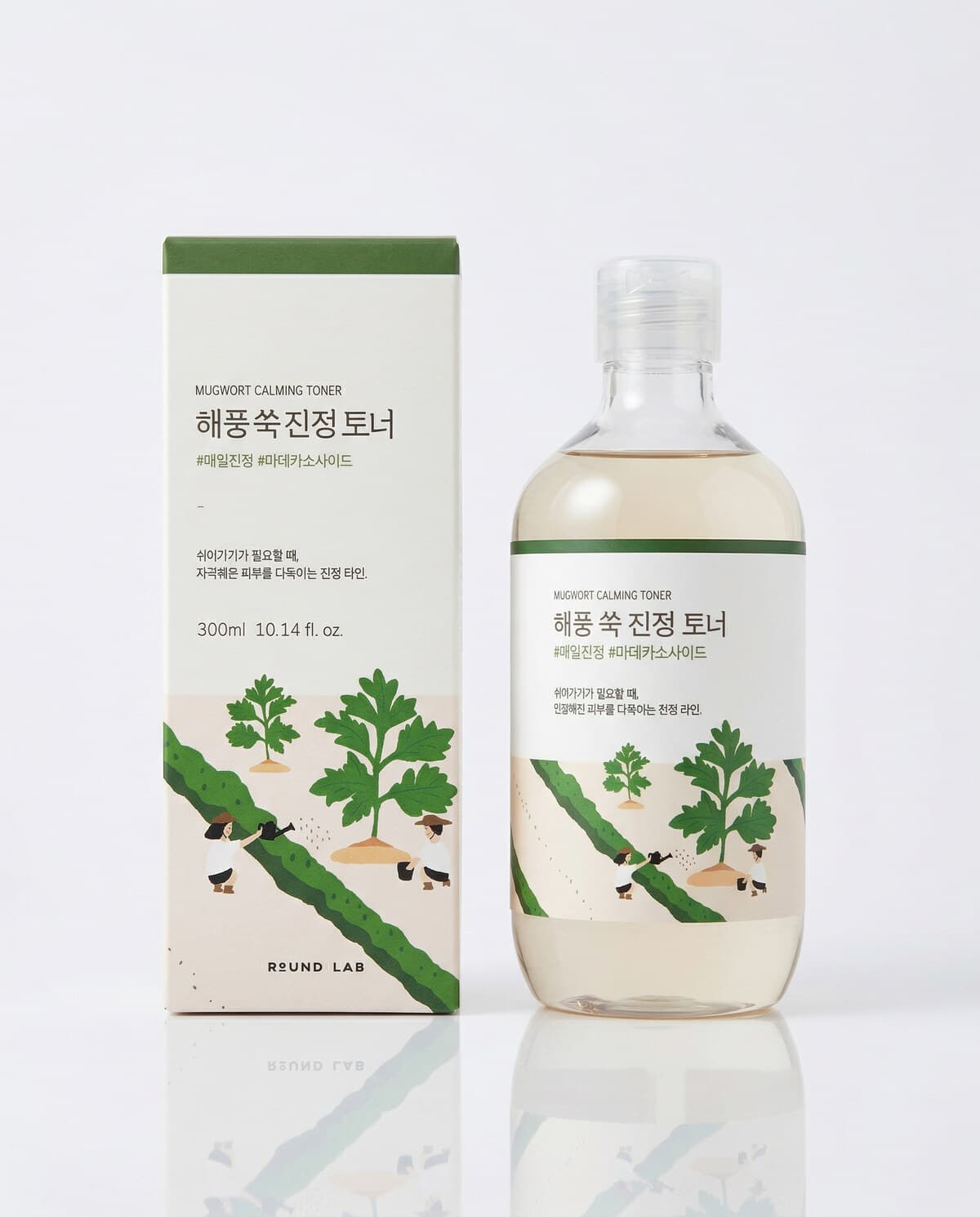 Round Lab Mugwort Calming Toner, успокаивающий тонер с экстрактом полыни, 300мл