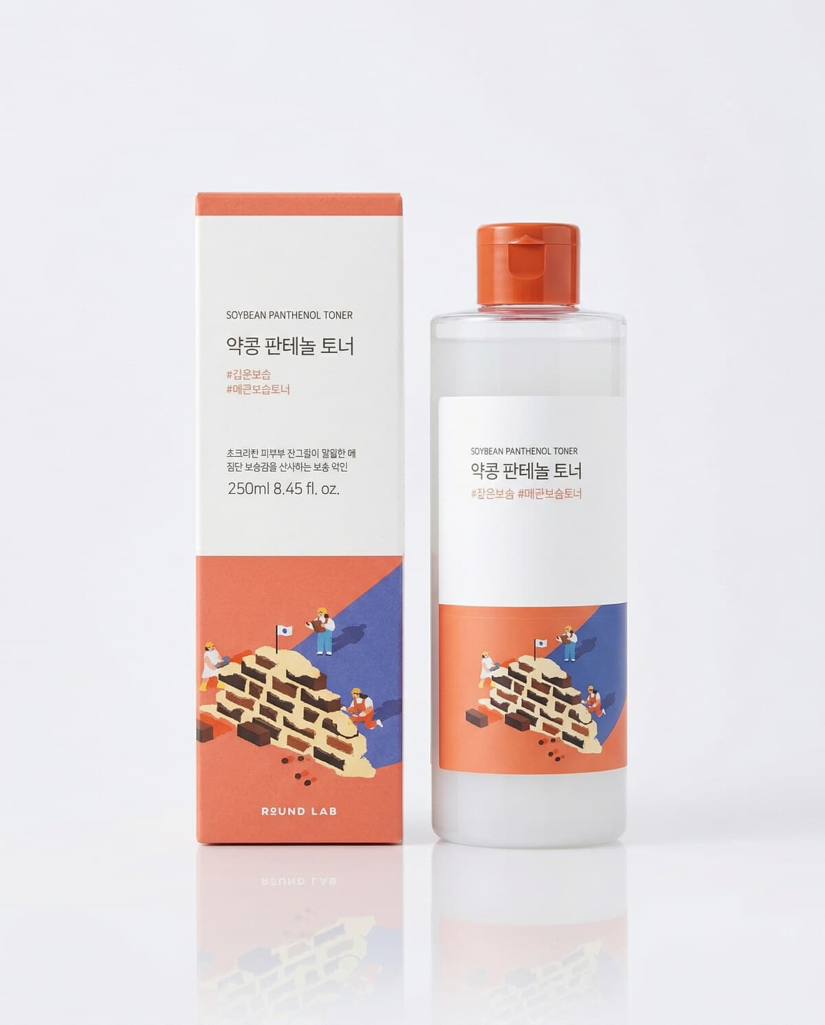 Round Lab Soybean Panthenol Toner, молочный увлажняющий тонер с чёрной соей и пантенолом, 250мл