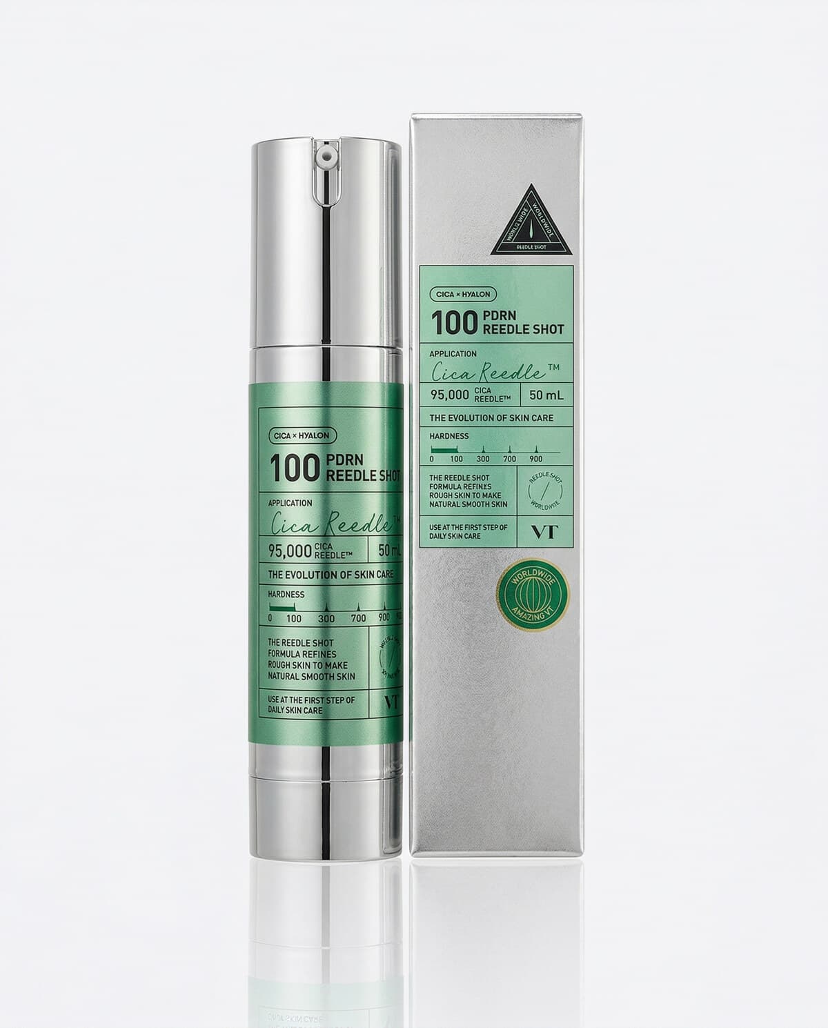VT Cosmetics PDRN Reedle Shot 100, бустер-сыворотка с ПДРН и микроиглами, 50мл
