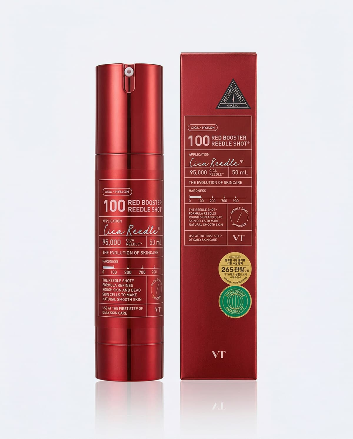 VT Cosmetics Pro Cica Reedle Shot 300, интенсивный бустер с микроиглами для чувствительной кожи, 50мл