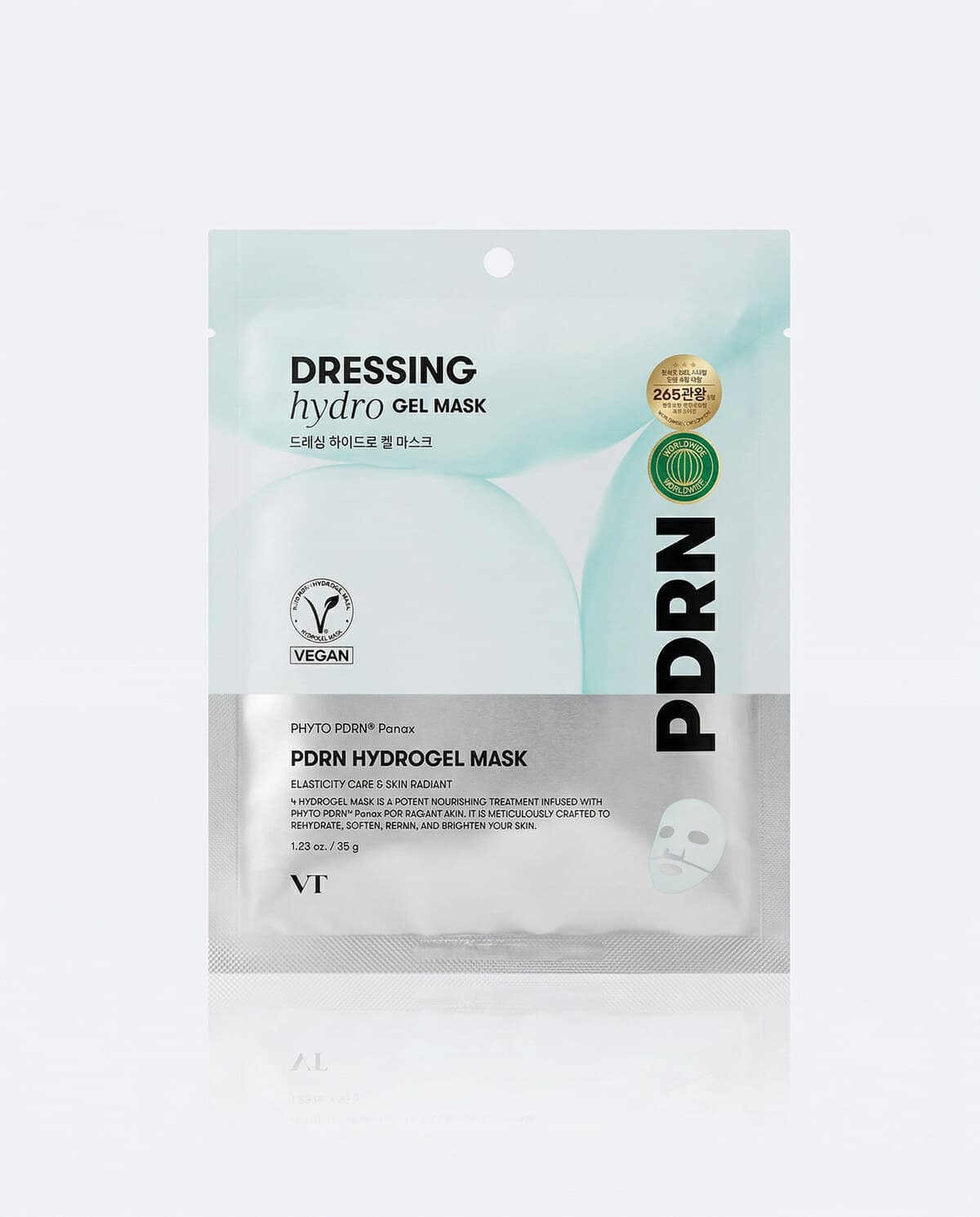 VT Cosmetics PDRN Hydrogel Mask, гидрогелевая маска с ПДРН для упругости, 33г