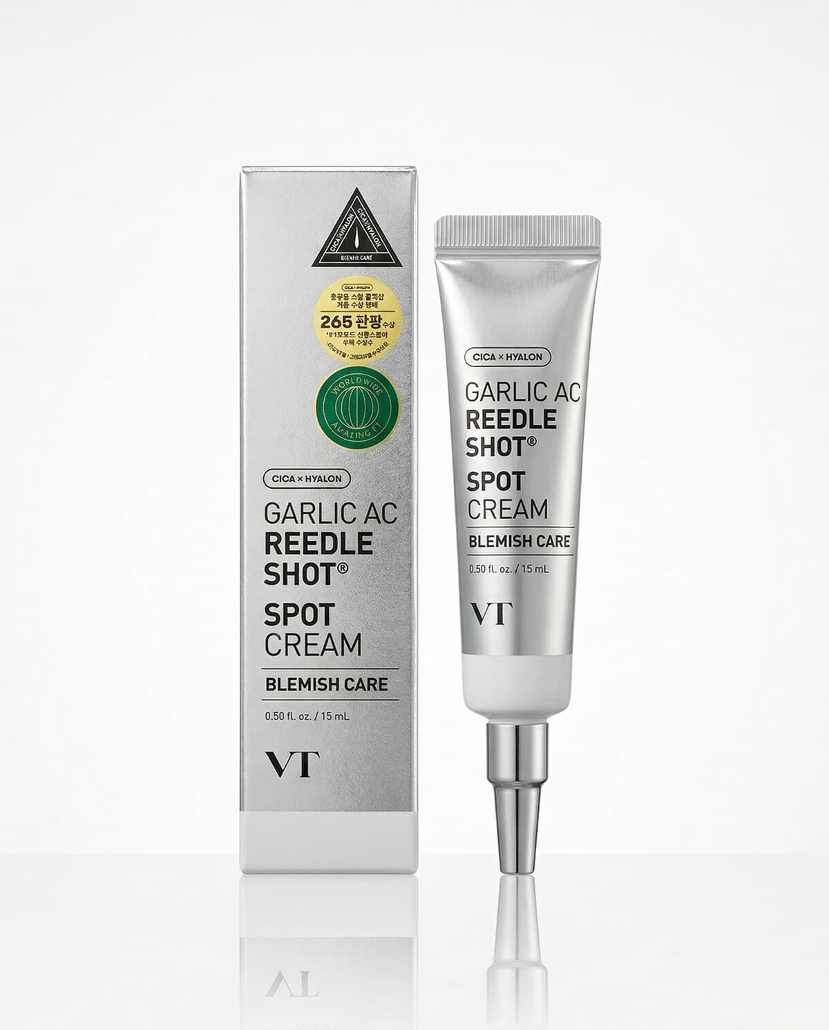 VT Cosmetics Garlic AC Reedle Shot Spot Cream, локальный крем с микроиглами и чесноком, 15мл