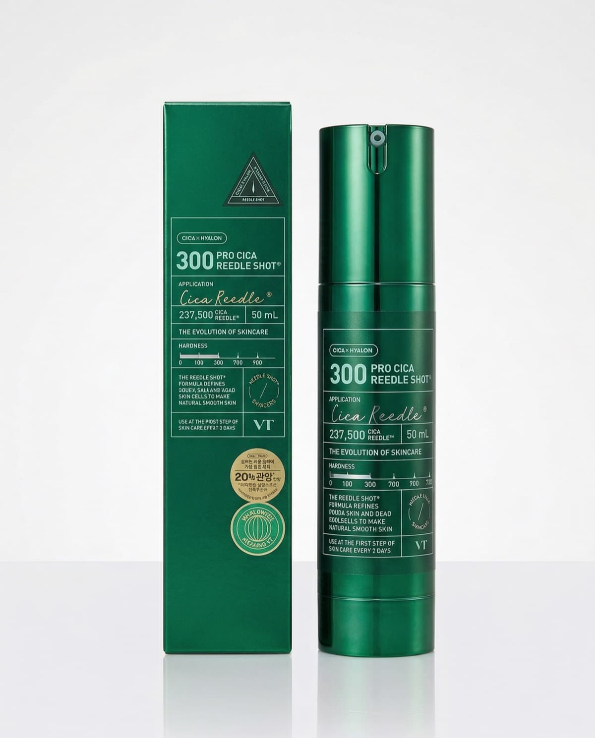 VT Cosmetics Pro Cica Reedle Shot 300, интенсивный бустер с микроиглами для чувствительной кожи, 50мл