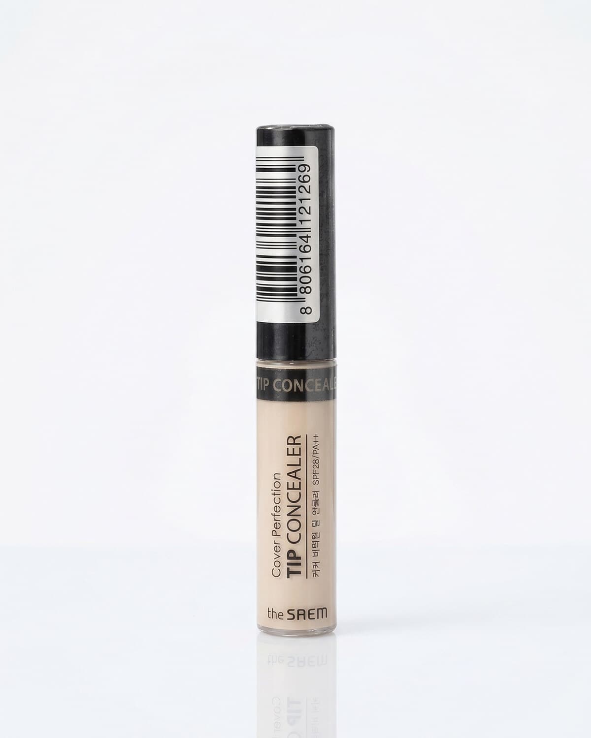 The Saem Cover Perfection Tip Concealer 1.5, жидкий консилер SPF28 PA++