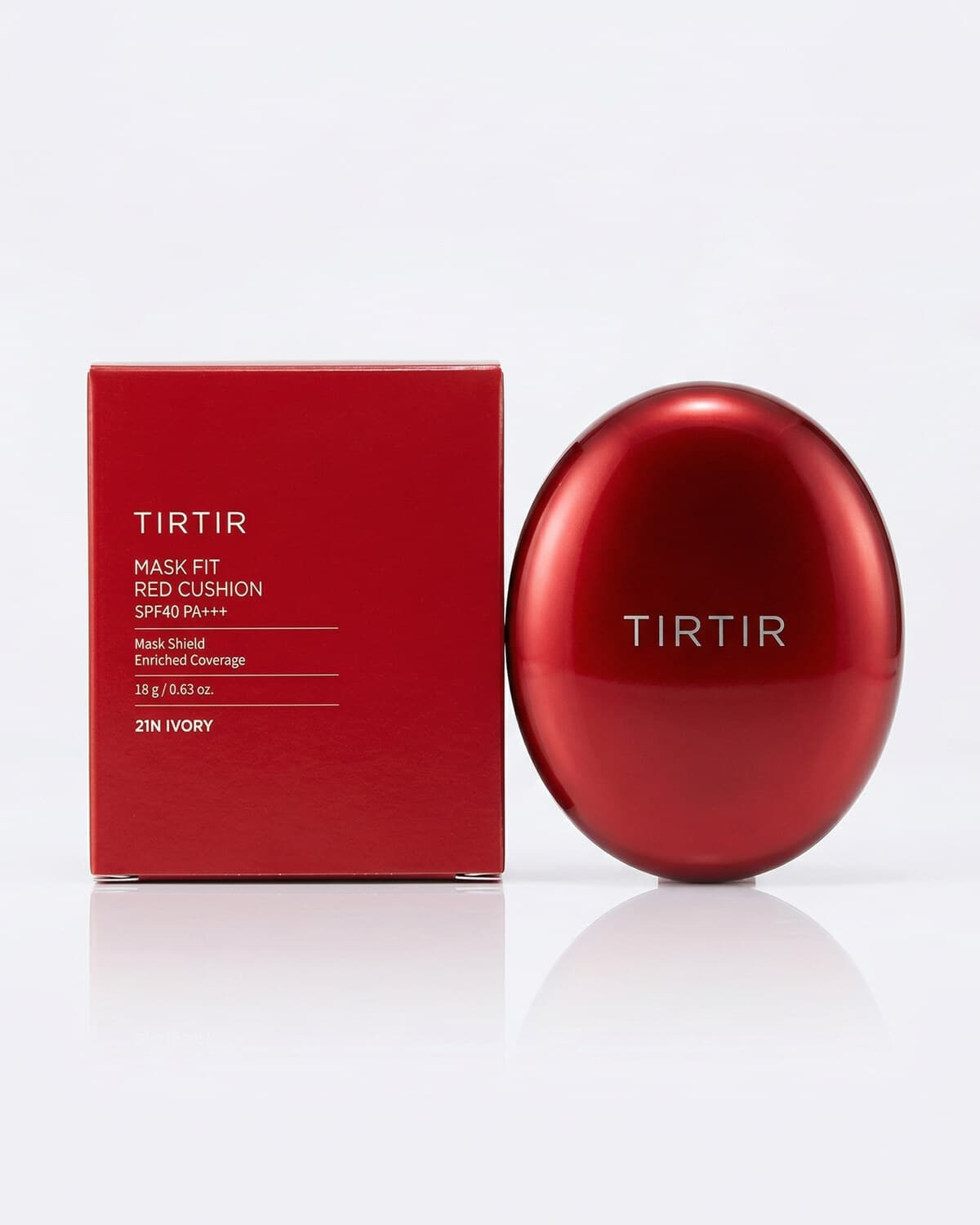 Tirtir Mask Fit Red Cushion, стойкий кушон с полуматовым финишем, тон 21, 18г