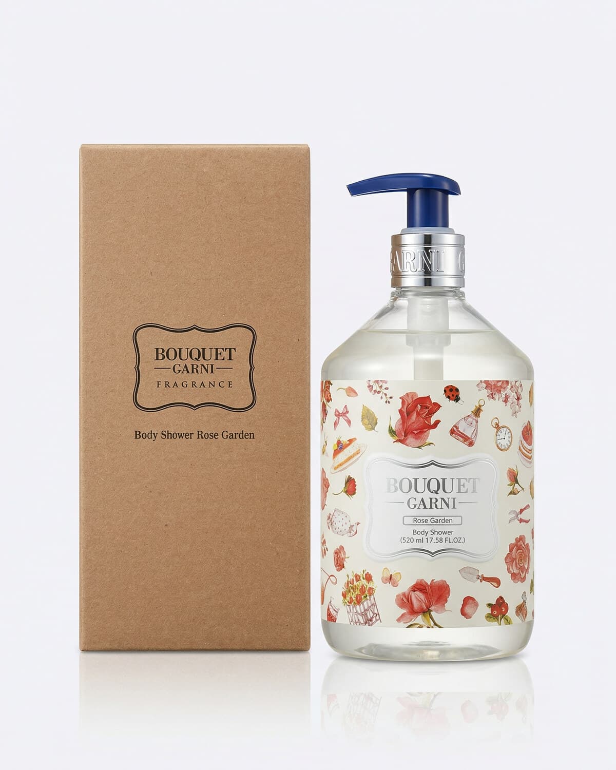 Bouquet Garni Парфюмированный гель для душа Rose Garden (Розовый сад), 520мл