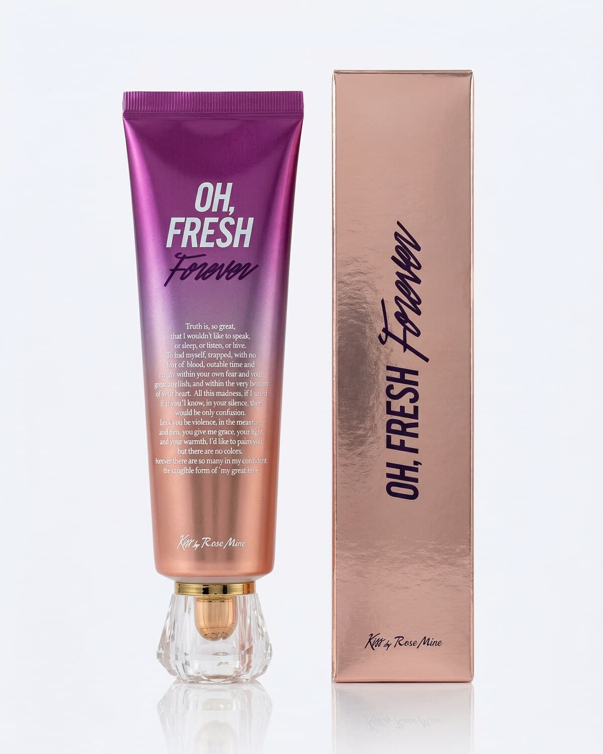 Kiss by Rosemine Fragrance Cream Oh Fresh Forever, парфюмированный крем для тела, аромат ириса, 140мл