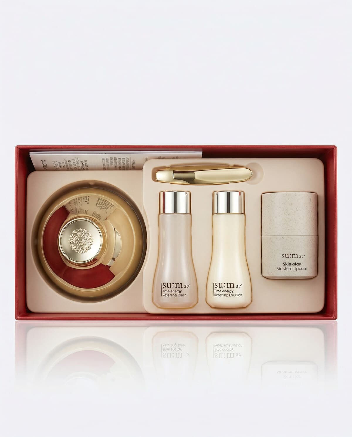 Su:m37 Time Energy Moist Firming Cream Set, набор с укрепляющим кремом 120мл + миниатюры