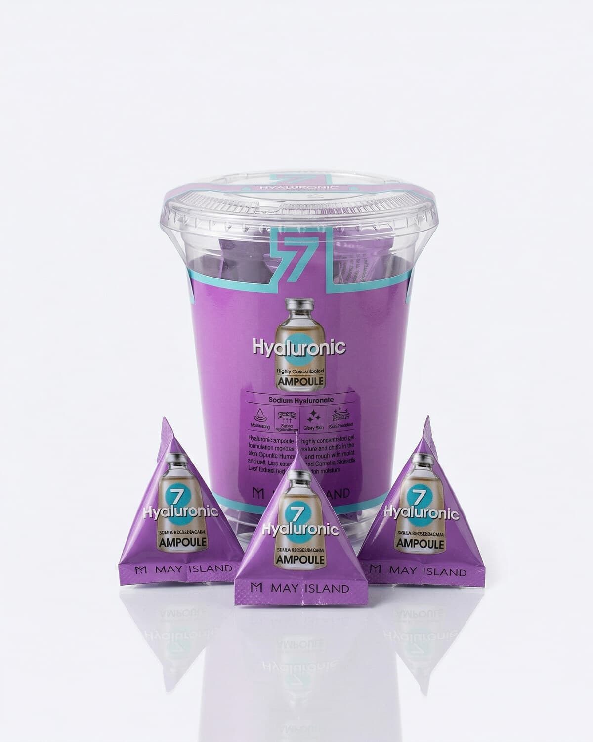 May Island 7 Days Hyaluronic Ampoule, набор увлажняющих ампул, 12шт