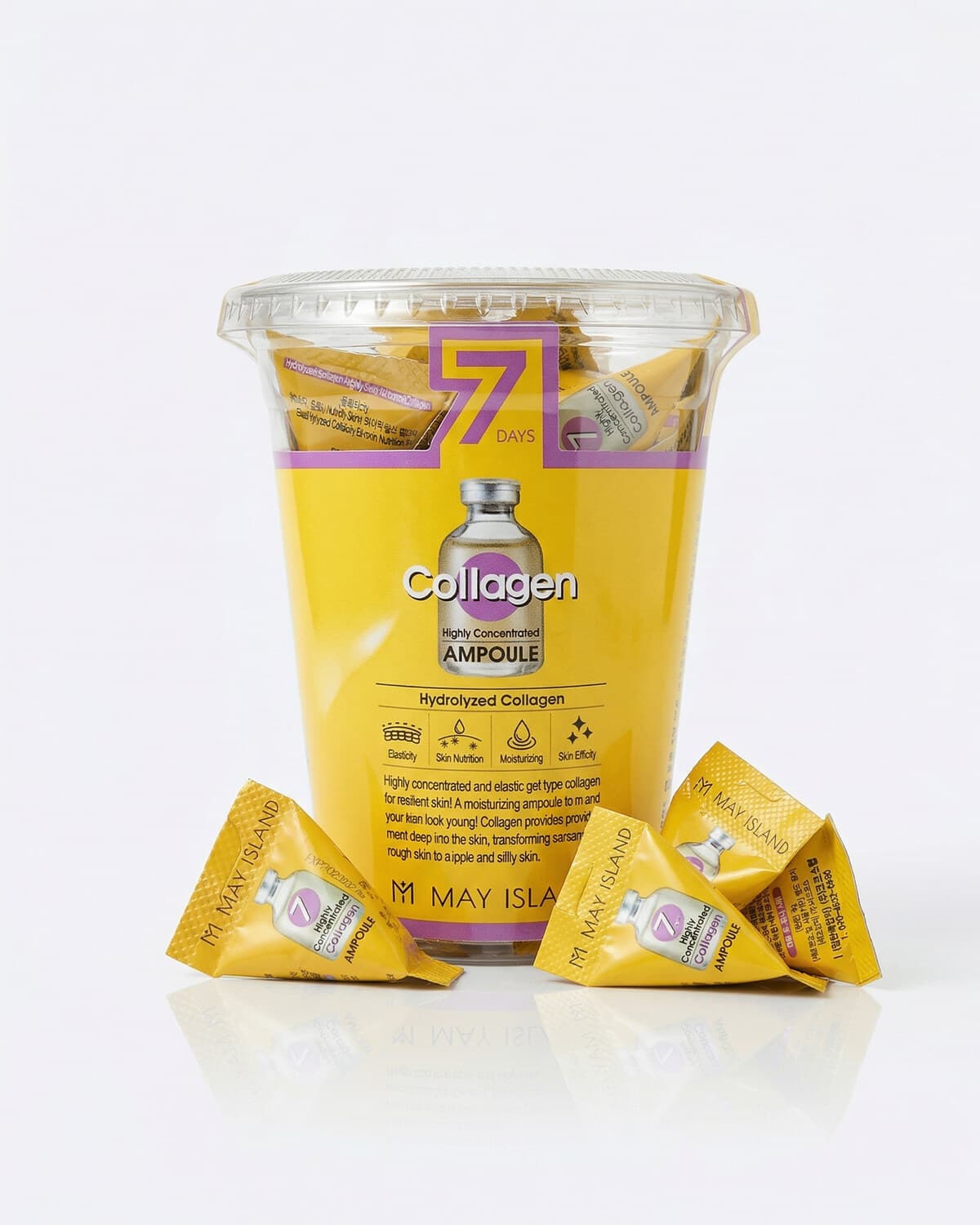 May Island 7 Days Collagen Ampoule, набор ампул с коллагеном, 12шт