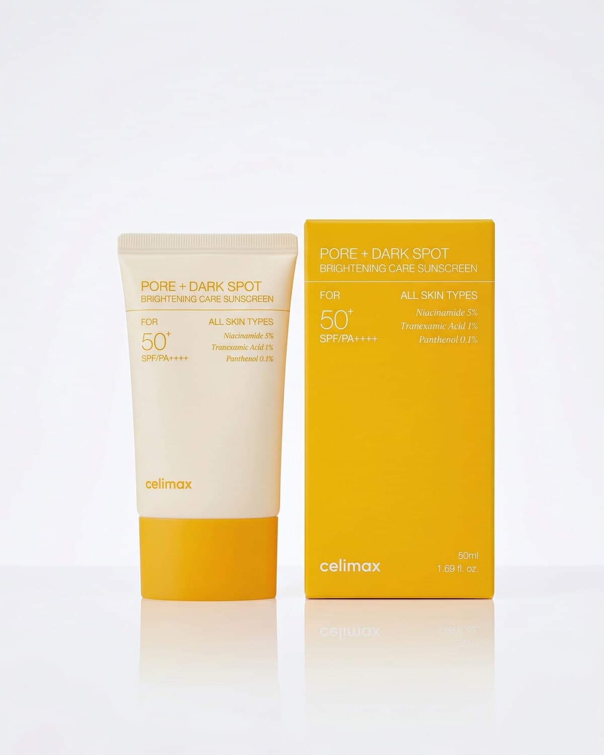 Celimax Солнцезащитный крем миниатюра Pore Dark Spot Brightening Care SPF50+ PA++++, 10мл