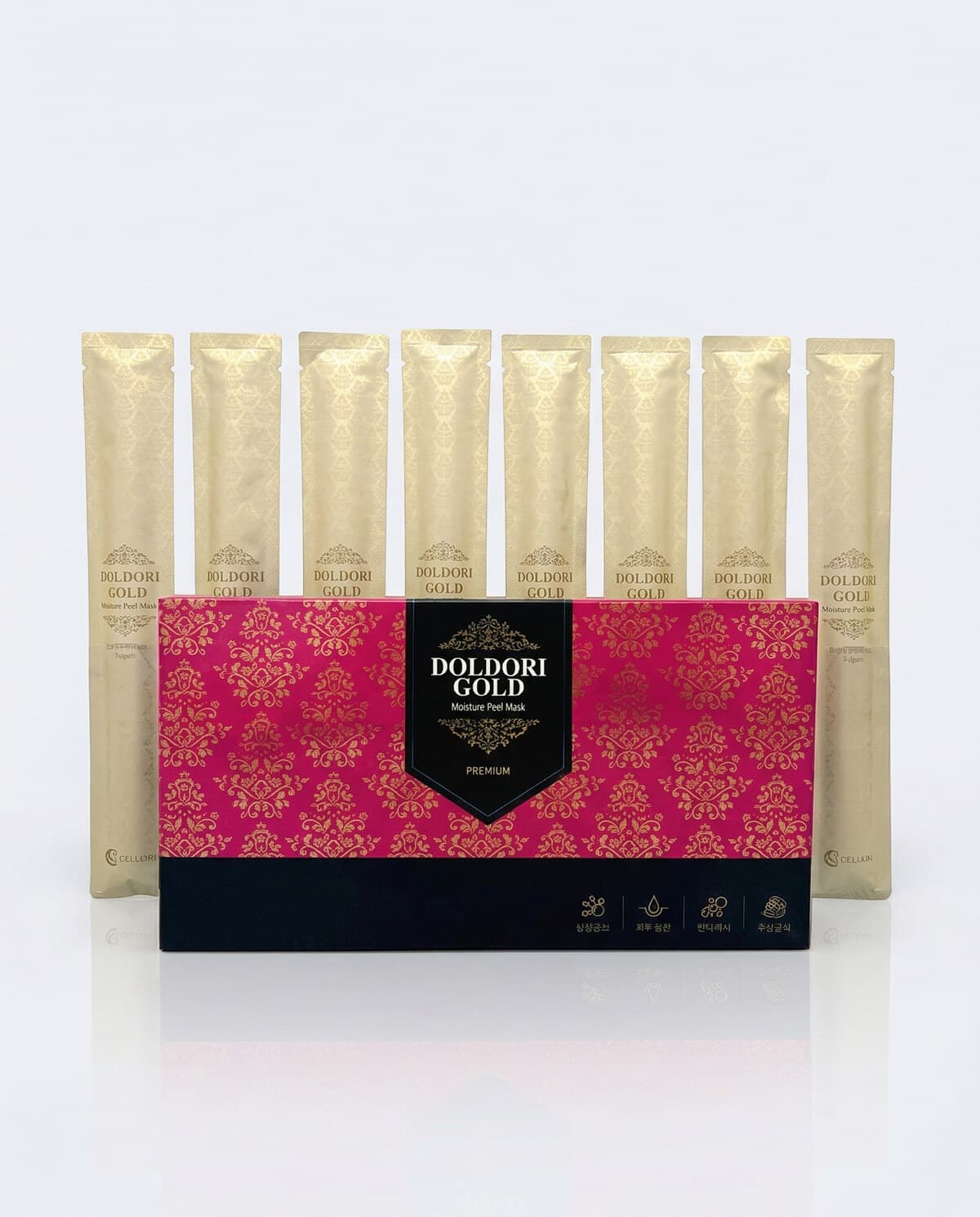 Cellvio Doldori Premium Gold Moisture Roll Mask, премиальная маска с золотом штучно